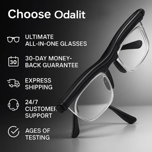 【ADJUSTABLE FOCUS GLASSES】See Every Moment Clearly With ODALIT!