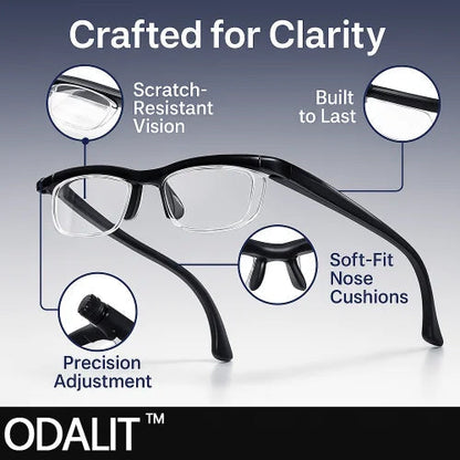 【ADJUSTABLE FOCUS GLASSES】See Every Moment Clearly With ODALIT!