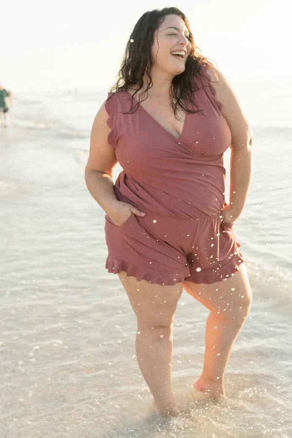 🔥 Last Day Promotion 50% OFF👗Swim Romper Built-in Bra🔥