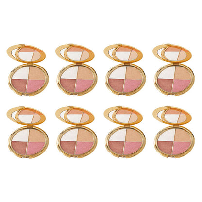 🌺Last 3 hours 60% off（only$12 per palette）⏰eye & cheek palette - eyeshadow and highlighter makeup (with Detachable Brush)